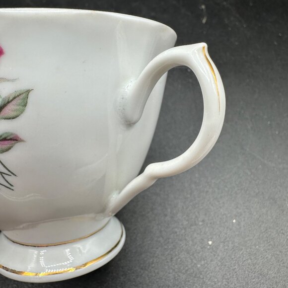 Vintage Tea Cup & Saucer  Porcelain Fine Bone China Floral Rose Yong Sheng - Picture 13 of 16